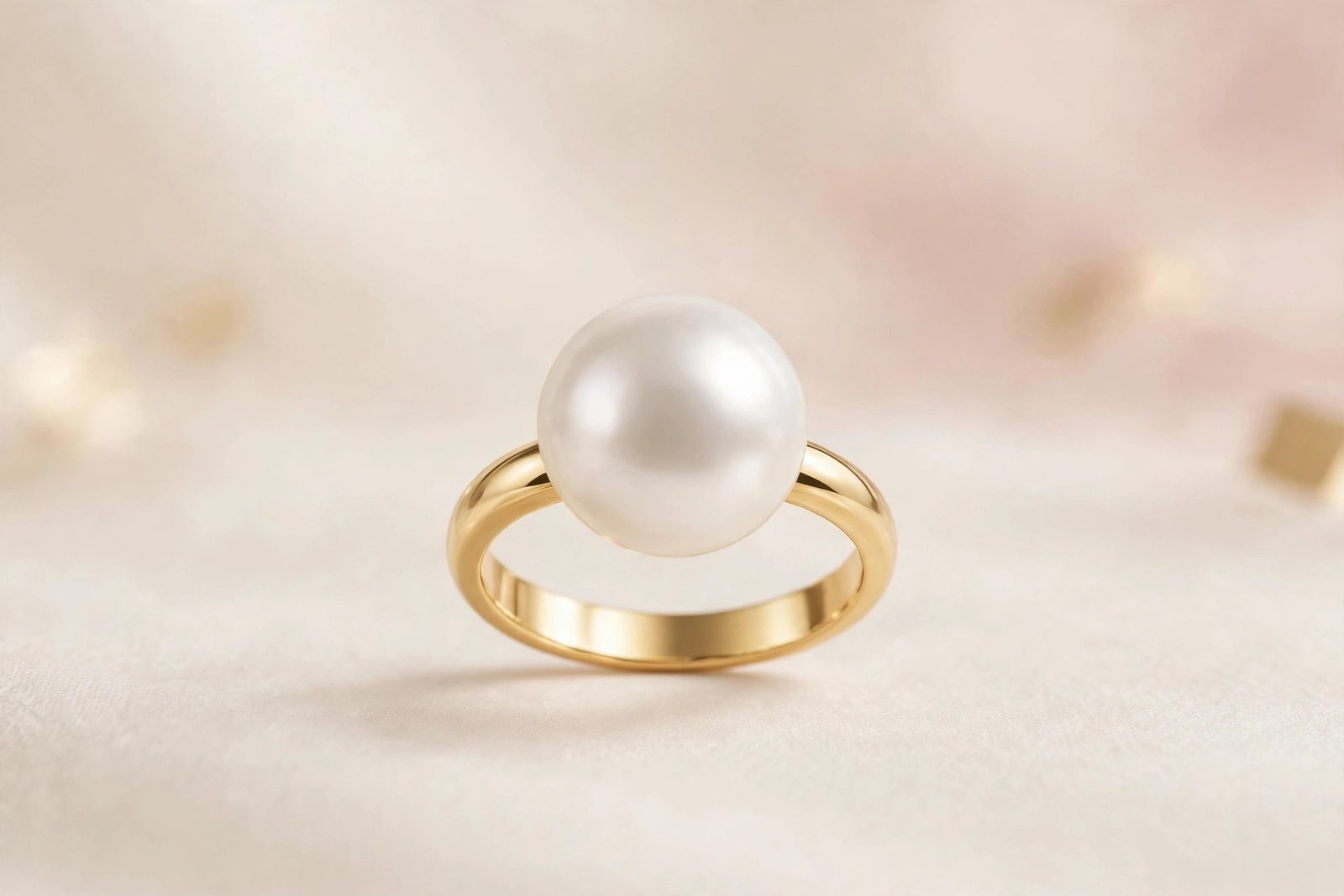 Single Pearl Statement Ring